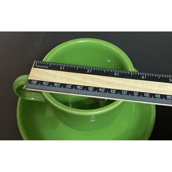 Fiestaware Shamrock Green Teacup Saucer Fiesta HLC USA Cup Plate‎ Mug 2013 BBBC - Picture 4 of 4